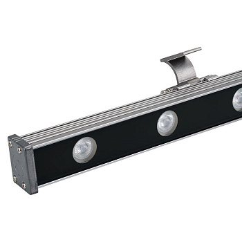 Прожектор AR-LINE-1000-12W Warm3000 GR 30 deg 230В 12Вт IP65 3000К 1080лм линейный метал. Arlight 024336(1)