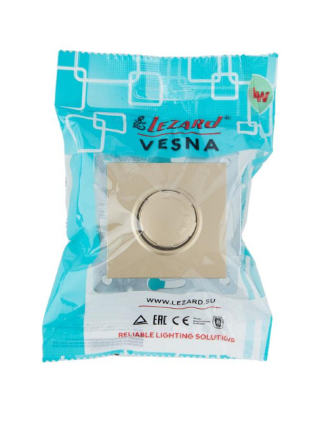Диммер VESNA 1000Вт зол. LEZARD 742-3688-157