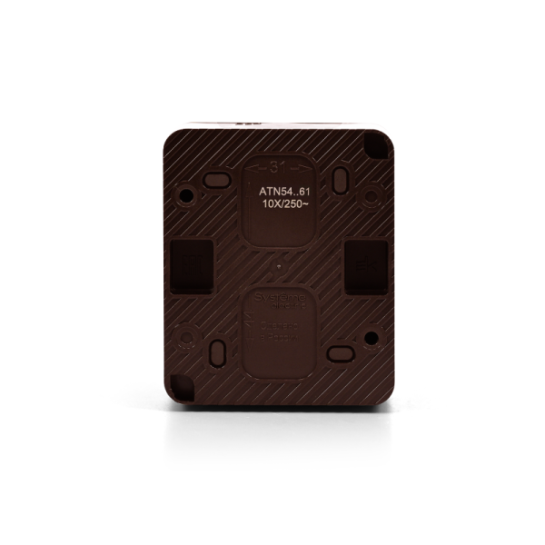 Переключатель проходной 1-кл. ОП AtlasDesign PROFI IP54 10AX корич. SE ATN546061