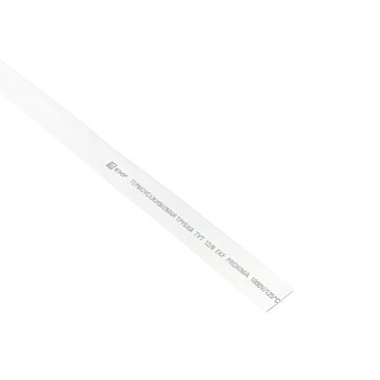 Трубка термоусадочная ТУТ нг 12/6 бел. 1м (уп.50м) PROxima EKF tut-12-w-1m