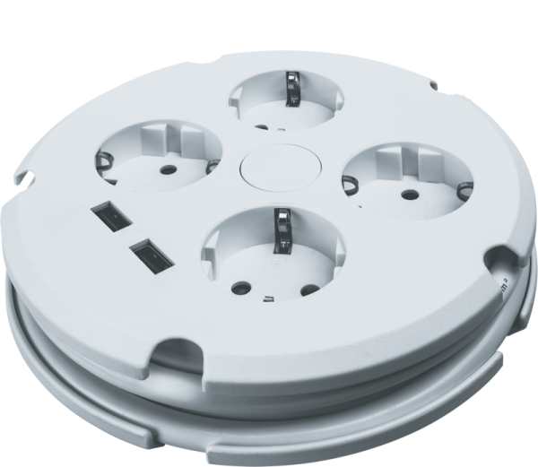 Удлинитель 4х1.5м с заземл. 16А IP20 61 456 NPE-USB02-04-150-ESC-3х1 2хUSB 2.1А 3х1 с выкл. Navigator 61456
