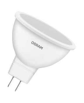 Лампа светодиодная LED Star MR16 50110 5W/865 230V GU5.3 5Вт матовая 6500К холод. бел. GU5.3 MR16 400лм 220-240В пластик. (замена 50Вт) OSRAM 4058075480520