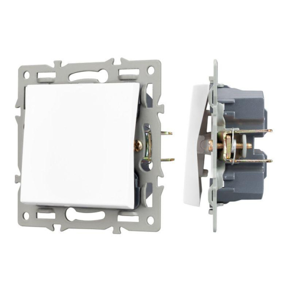 Механизм выключателя одноклавишный перекрестный SWT-MKX1-PL-WH (250В 16А) Arlight 043718