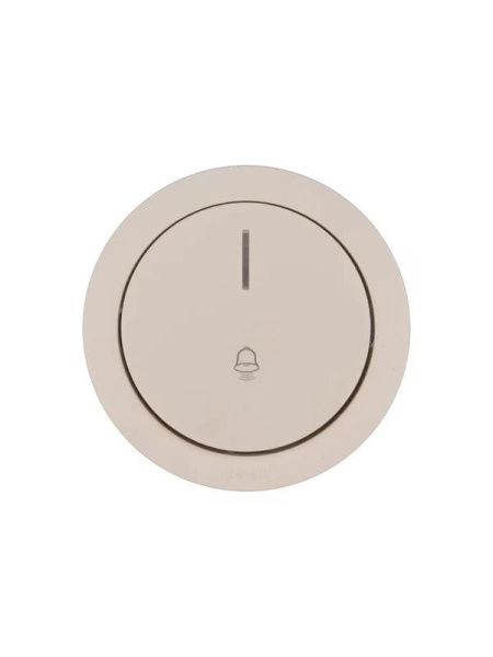 Кнопка звонка СП OSEN с подсветкой механизм сл. кость LEZARD 743-9088-108