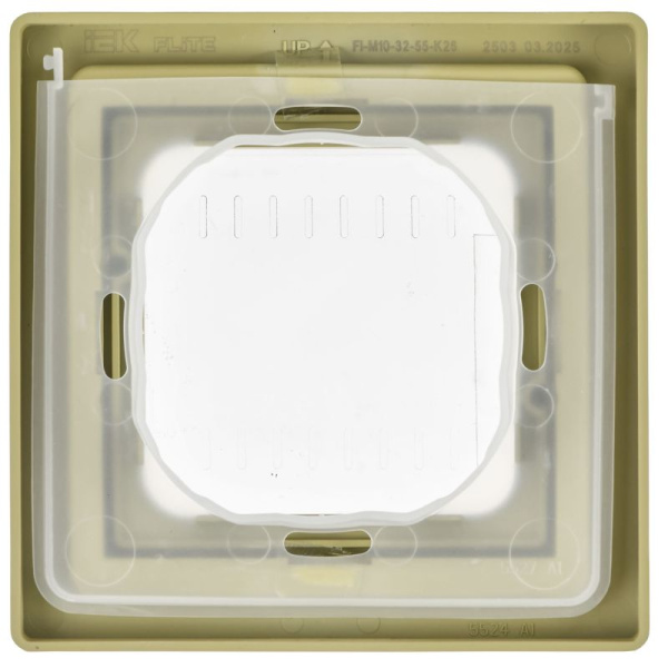Рамка 1-м СП FLITE Рпро-1-55-ФлО IP55 олив. IEK FI-M10-32-55-K26