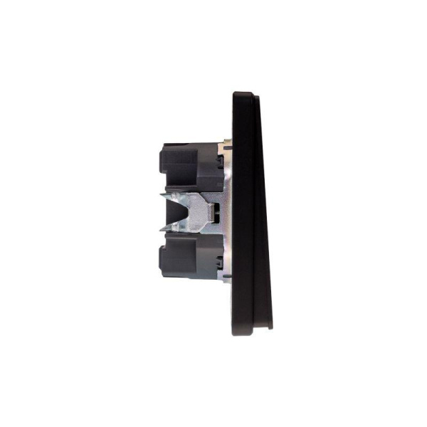 Выключатель 2-кл. СП ROUND MIELE 10А оникс Kranz KR-78-0706-3