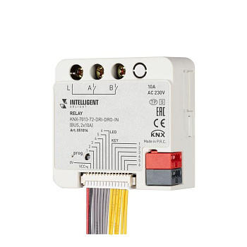 Модуль релейный KNX-7013-72-DRI-DRO-IN (BUS 2х10А) IP20 пластик INTELLIGENT ARLIGHT 051014