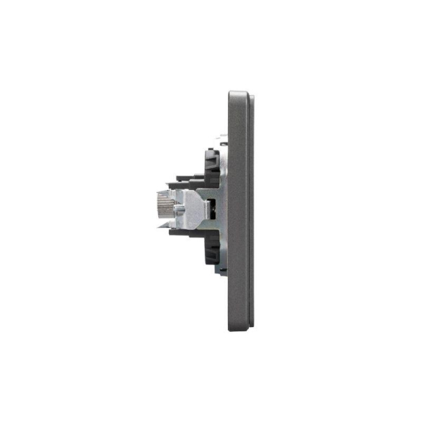 Розетка телевизионная TV СП ROUND MIELE титан Kranz KR-78-0723-2