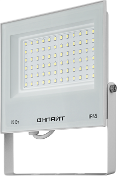 Прожектор светодиодный 90 138 OFL-70-6K-WH-IP65-LED 70Вт 6000К IP65 5600лм бел. ОНЛАЙТ 90138