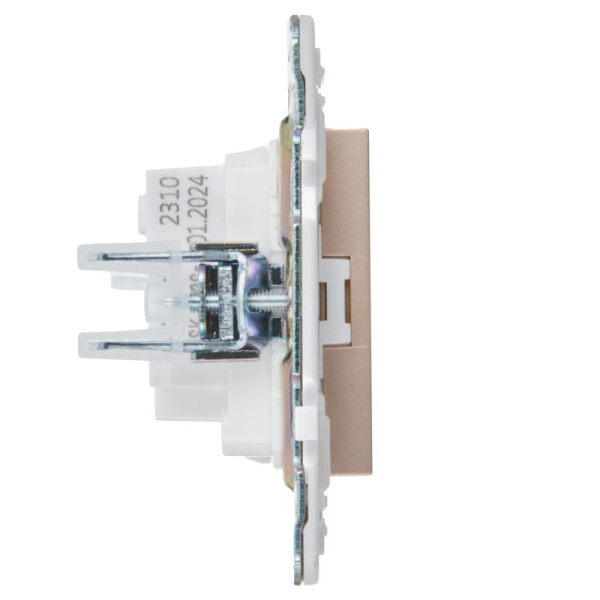 Розетка SKANDY 10А без заземл. без защ. шторок SK-R02Sa песочн. IEK SK-R10-10-K98