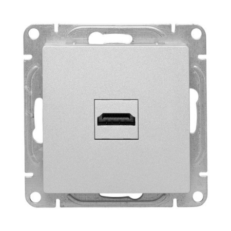 Розетка СП Эпика HDMI механизм алюм. EKF UP1-SOA-HDMI