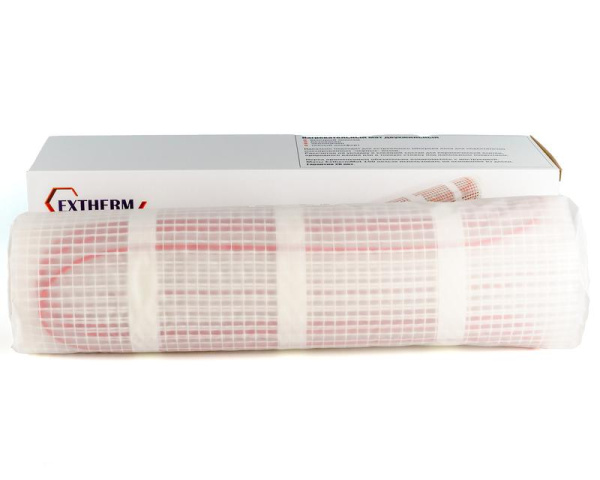 Комплект "Теплый пол" (мат) двухжил. 150Вт/кв.м 600Вт 8х0.5м 4кв.м ExthermMat 150-600-4.0