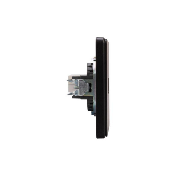 Розетка компьютерная СП ROUND MIELE RJ45 кат.6 оникс Kranz KR-78-0724-3