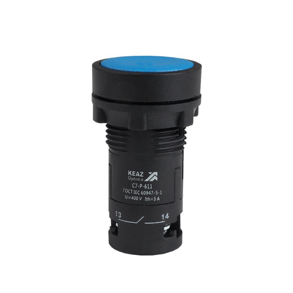 Кнопка OptiSignal Compact D22 С7-P-611 син. 1НО+1НЗ XB7NA65 КЭАЗ 362047