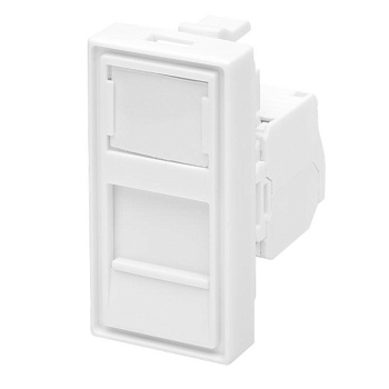 Модуль розетки 45х22.5 8P8C (RJ-45) cat.5e SUPRLAN 10-0360
