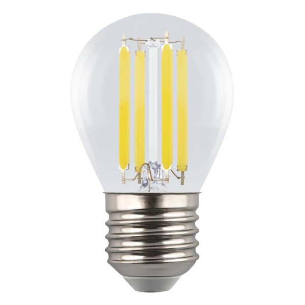 Лампа светодиодная GLY01TR LED-G45-4W/3000К/E27/CL 4Вт шар 3000К E27 прозр. (картон) Uniel UL-00011940