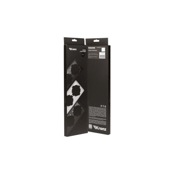Рамка 4-м ROUND MIELE оникс Kranz KR-78-0754-3