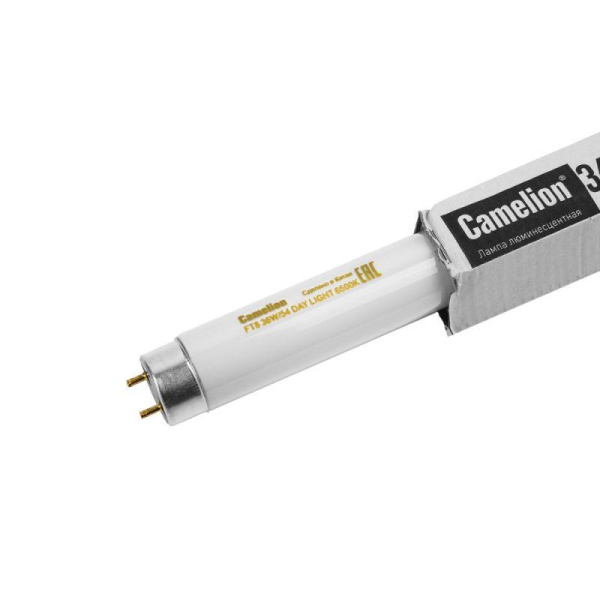 Лампа люминесцентная FT8-36W/54 36Вт T8 6500К G13 Camelion 3009
