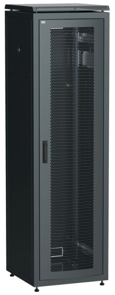Шкаф сетевой LINEA N 19дюйм 47U 600х600мм перфорир. передн. дверь черн. ITK LN05-47U66-P
