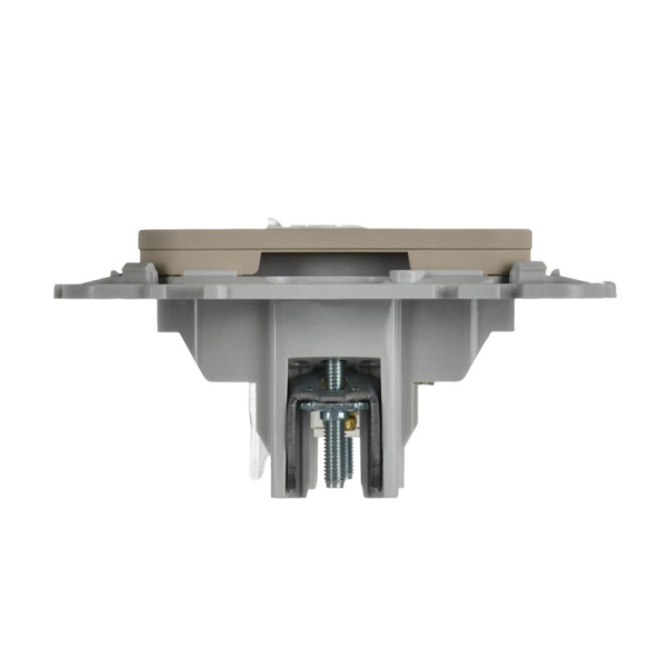 Розетка 2-м СП FLITE РКТВ5е-2-0-ФлЛ RJ45/TV кат.5E UTP механизм льняной IEK FI-AK22-1-K88