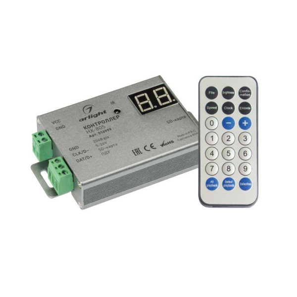 Контроллер HX-805 (2048 pix 5-24В SD-карта ПДУ) Arlight 016999