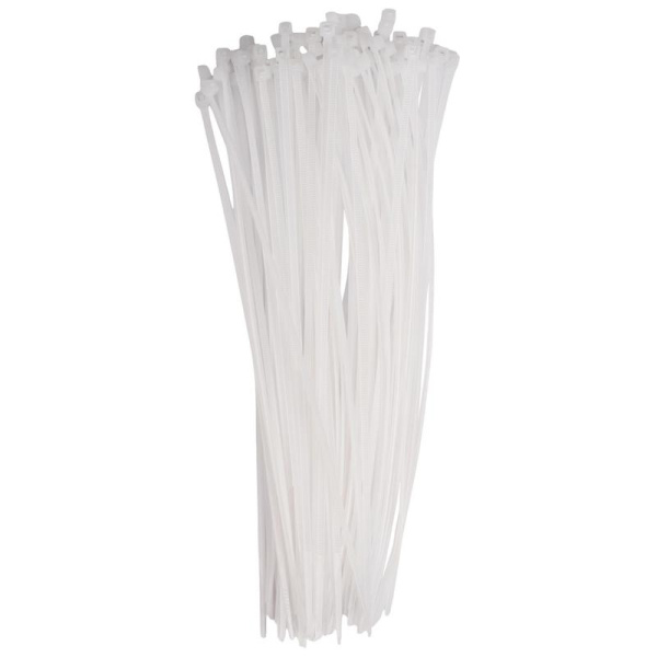 Хомут кабельный (стяжка) PCT 2.5х200-100WH 2.5х200 PA6.6 бел. (уп.100шт) JazzWay 5053618