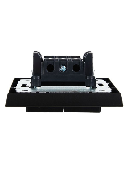 Выключатель 2-кл. СП BRITE ВСР10-2-0-БрЧ 10А в сборе черн. IEK BR-V20-0-10-K02-F