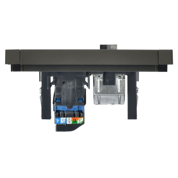Розетка 2-м TV+RJ45 кат.6 FORTE&PIANO FP337 сер. IEK FP-AK20-2-K03