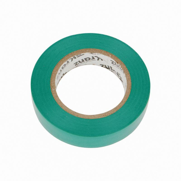 Изолента ПВХ 0.13х15мм 20м зел. (уп.10шт) Kranz KR-09-2603