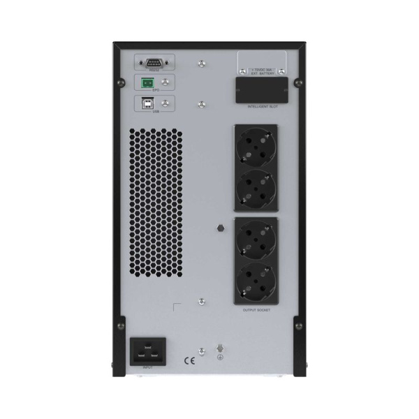 Источник бесперебойного питания Онлайн для Small Tower 2000 ВА/1800Вт 1/1 4xSchuko EPO USB RS-232 RJ45 6х7А.ч DKC SMALLT2A10S