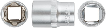 Головка шестигранная CrV 1/2дюйм 19мм FIT 62049