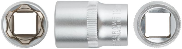 Головка шестигранная CrV 1/2дюйм 19мм FIT 62049