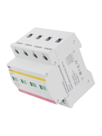 Ограничитель перенапряжения ОПС1-B 4P KARAT IEK MOP20-4-B