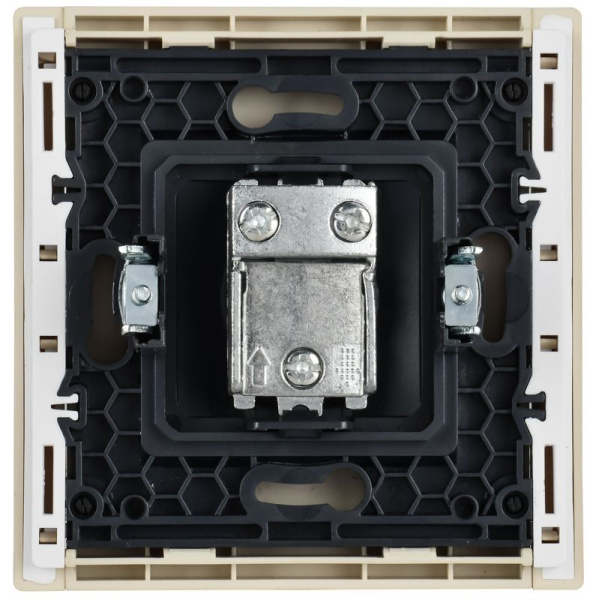 Розетка TV проходная FORTE&PIANO FP429 ваниль IEK FP-A10-P-K10
