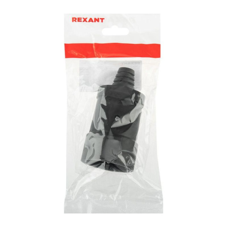 Розетка разборная Евро 16А с заземл. черн. Rexant 11-8529