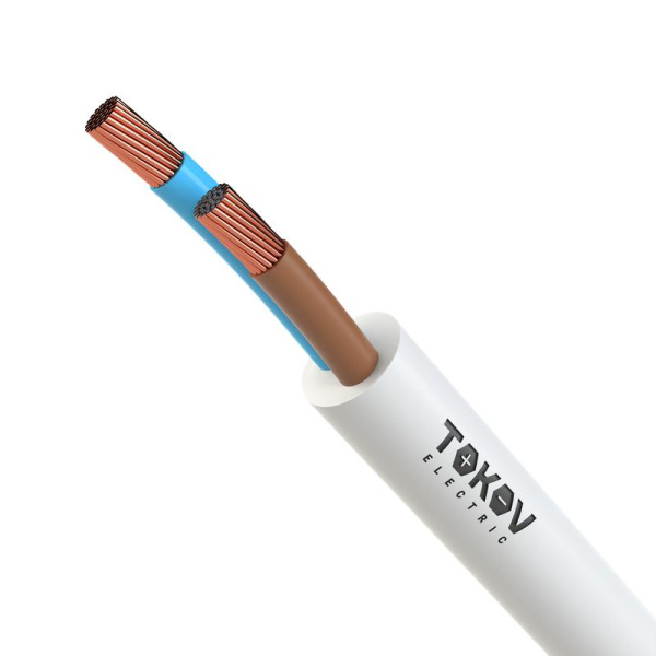 Провод TOKOV ELECTRIC ПВС 2х2.5 380В Б (м) 1945482