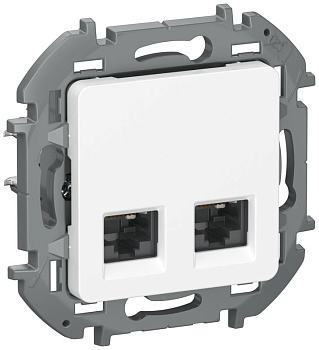 Розетка компьютерная 2-м IEKINSPIRIA RJ45 кат.5Е UTP бел. IEK 6738351
