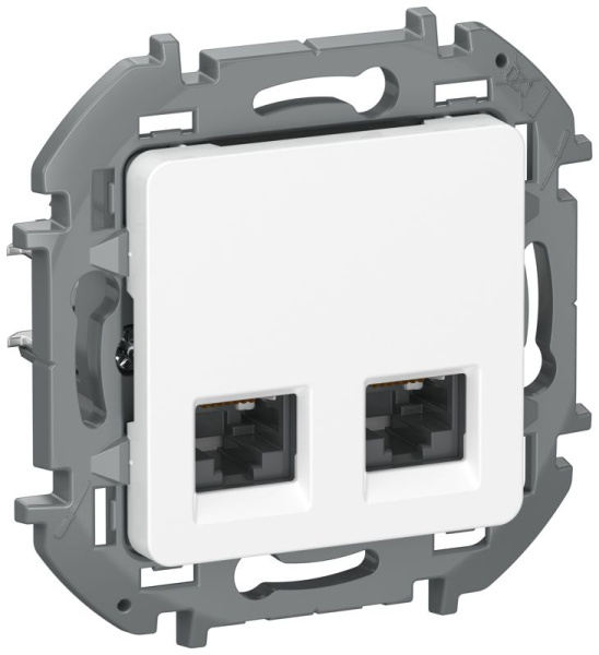 Розетка компьютерная 2-м IEKINSPIRIA RJ45 кат.5Е UTP бел. IEK 6738351