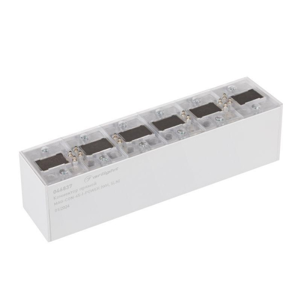 Коннектор прямой MAG-CON-45-I-POWER (WH 5LN) IP20 металл Arlight 046837