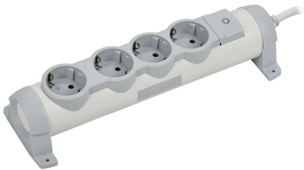 Удлинитель 4х3м с заземл. 16А IP20 Комфорт 4х2P+E IEK 694627