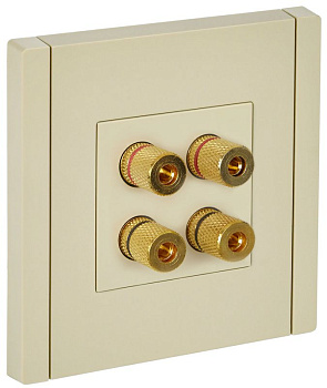 Аудиорозетка 4-м FORTE&PIANO FP439 ваниль IEK FP-S40-K10