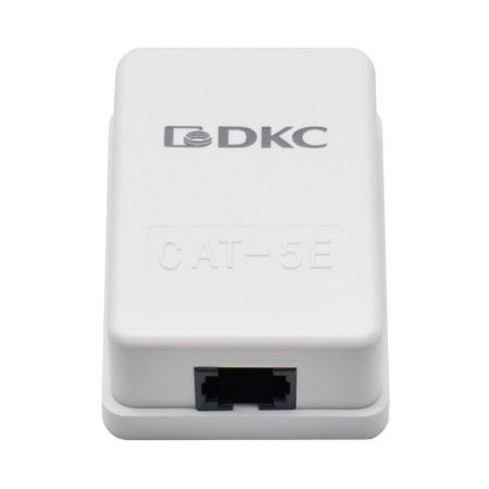 Розетка 1-м кат.5E Keystone универс. DKC RNW5E1WH