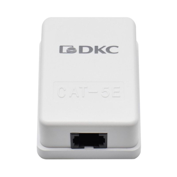Розетка 1-м кат.5E Keystone универс. DKC RNW5E1WH