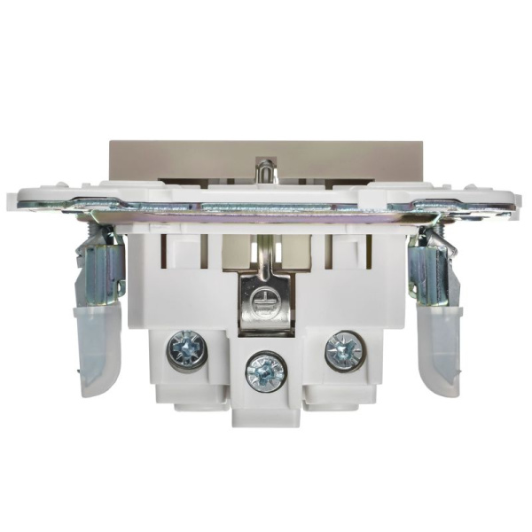 Розетка SKANDY 16А с заземл. без защ. шторок SK-R05B беж. IEK SK-R11-16-K10