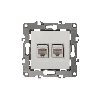 Розетка компьютерная 2-м Эра12 RJ45 12-3108-02 сл. кость Эра Б0014730