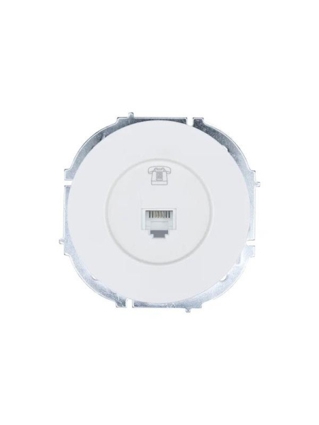 Розетка телефонная СП OSEN RJ11 евро механизм белая LEZARD 743-0288-137