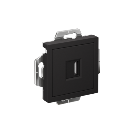 Розетка HDMI AtlasDesign механизм карбон SE ATN001080