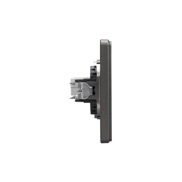 Розетка компьютерная СП ROUND MIELE RJ45 кат.6 титан Kranz KR-78-0724-2