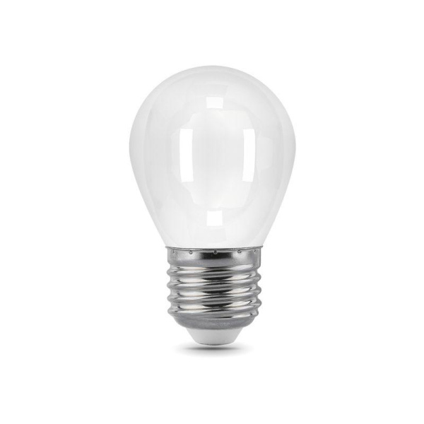 Лампа светодиодная филаментная Black Filament 9Вт P45 шар матовая 4100К нейтр. бел. E27 610лм GAUSS 105202209