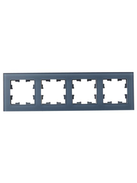 Рамка 4-м BRITE РУ-4-2-Бр стекло маренго матов. IEK BR-M42-G-31-K35